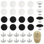 2 colors 20 sets Cloth Covered Alloy Buttons