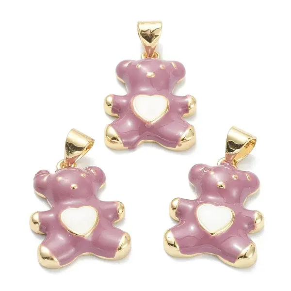 Brass Enamel Pendants