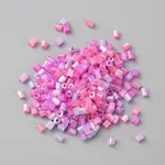 Opaque Colours Glass Hexagon Bugle Beads