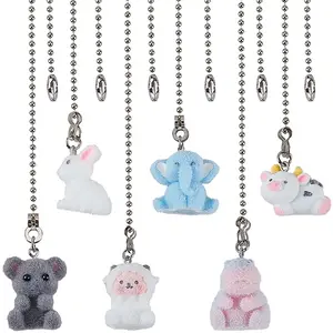 6Pcs Resin Charms Ceiling Fan Pull Chain Extenders