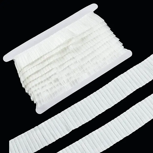 10 Yards Polyester Pleated Satin Wrinkle Ribbon