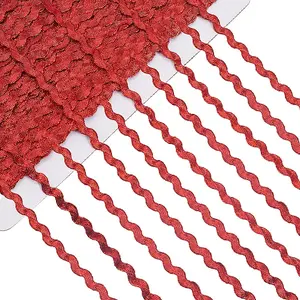 3 Rolls Polyester Ric Rac Trim