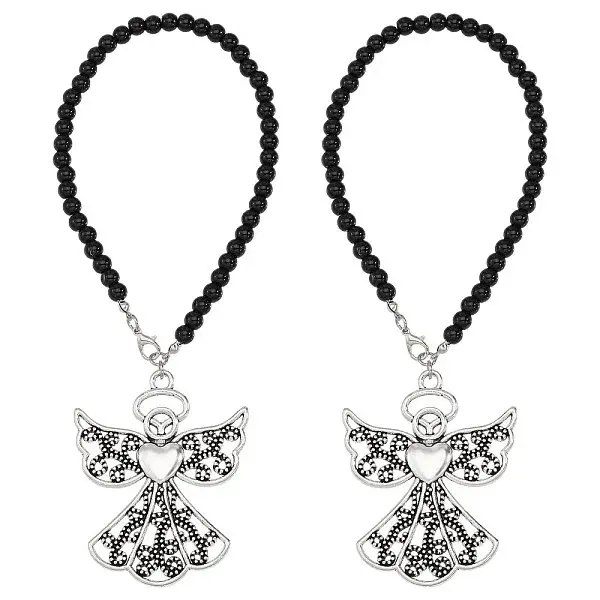 2Pcs Glass Bead Hanging Ornaments