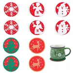 20Pcs 5 Style Polyster Felt Heat Resistant Cup Mats