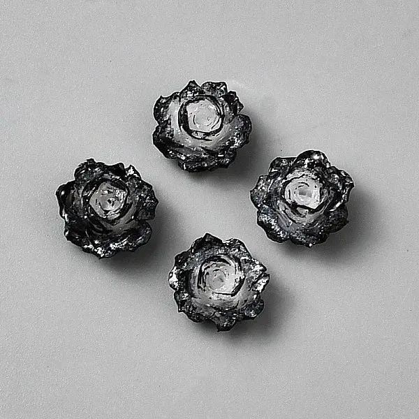 Resin Rose Flower Cabochons
