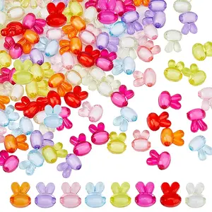 100Pcs Transparent Acrylic Beads