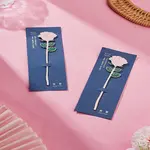 2Pcs Alloy Enamel Bookmarks