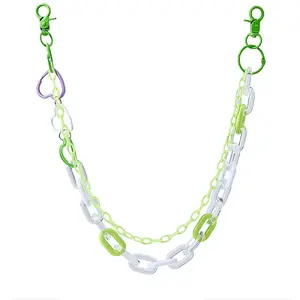Alloy Heart Double Layered Chain Belts for Pants