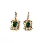 Brass Micro Pave Cubic Zirconia Pendants