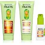 Garnier Fructis Keratin Sleek sada na vlasy 3 ks