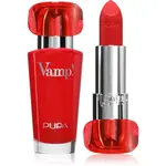 PUPA Milano Vamp! Luminous Lipstick rtěnka pro plné rty odstín 302 Ruby Red 3.5 g