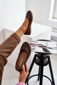 Kožené balerínky barefoot Zazoo