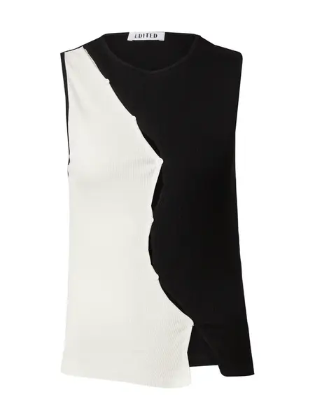 EDITED Top 'Kaia'  čierna / biela