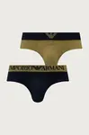 Emporio Armani Underwear  slipy pánské bavlněné s elastanem 2-pack