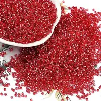 Baking Paint Silver Lined Glass Seed Beads