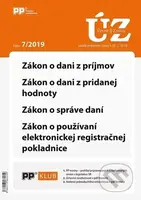 Úplné znenia zákonov 7/2019 (Zákon o dani z príjmov, DPH, správe daní, používaní ERP)