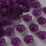 Transparent Frosted Acrylic Bead Caps