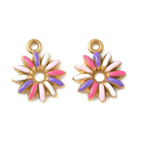 304 Stainless Steel Enamel Pendants