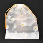 Plastic Frosted Drawstring Bags