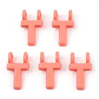 Rack Plating Spray Painted Alloy 2-Loop Link Pendants