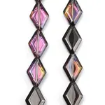 Electroplate UV Plating Glass Beads Strands