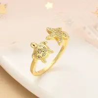 304 Stainless Steel Open Cuff Finger Rings for Women