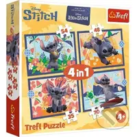 Puzzle Lilo & Stitch Prázdniny na Havaji 4v1 (35,48,54,70 dílků) - puzzle z kategorie 15 - 60 dílků