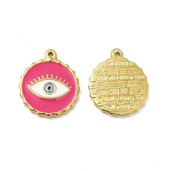 PVD Vacuum Plating 201 Stainless Steel Enamel Pendants