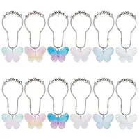 Iron Shower Curtain Rings for Bathroom