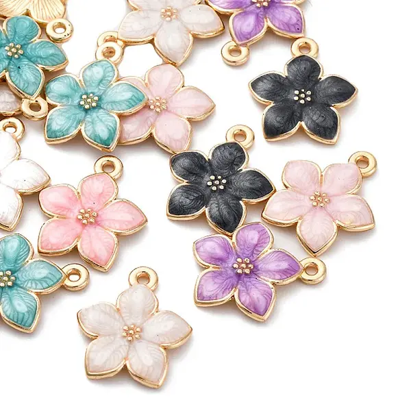 Zinc Alloy Enamel Pendants