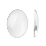 Transparent Oval Glass Cabochons