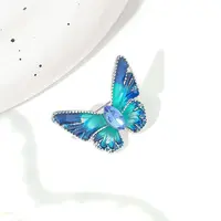Butterfly Alloy Enamel Brooches