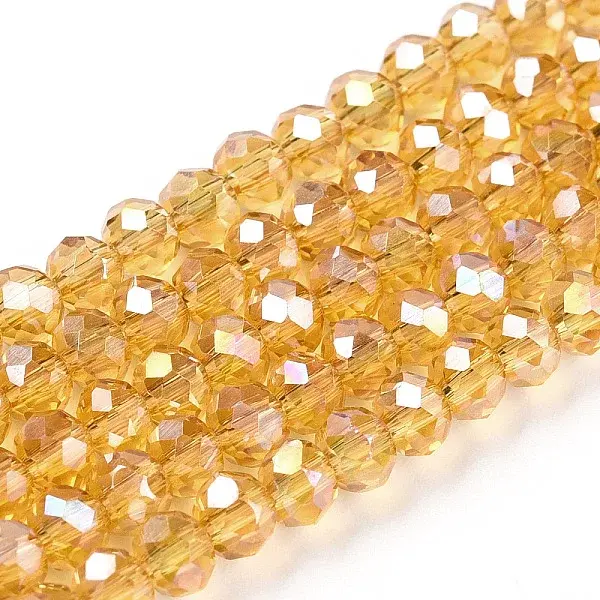 Electroplate Glass Beads Strands