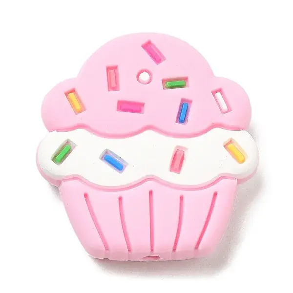 Cake Food Grade Eco-Friendly Silicone Focal Beads