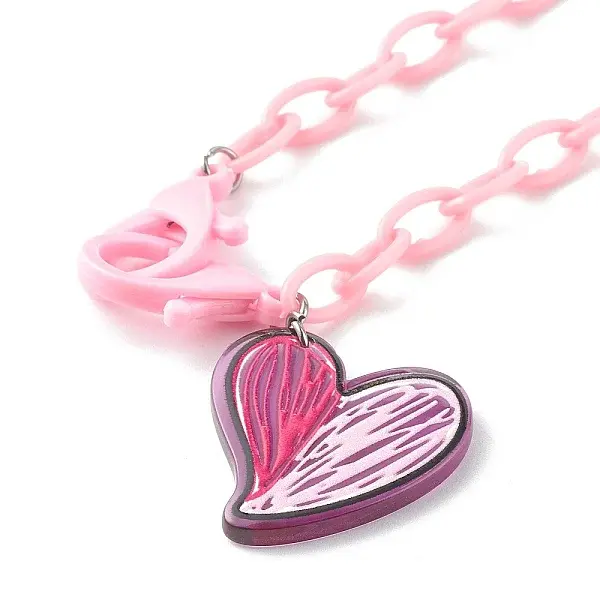 Transparent Acrylic Pendants Necklaces