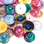 40pcs UV Plating Opaque Acrylic Beads