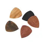5Pcs 5 Colors Wood Guitar Picks