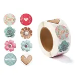 3D Flower & Heart Pattern Roll Stickers