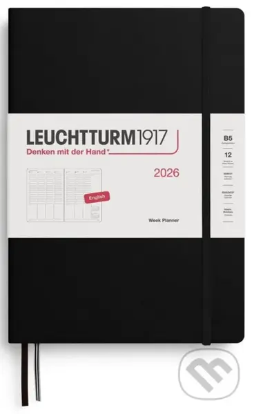 Week Planner 2026 Composition (B5) Black