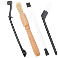4Pcs 4 Style Nylon & Wood Brush Cleaning Tool