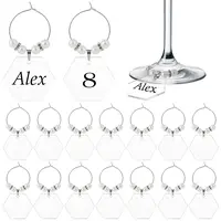 Blank Acrylic Wine Glass Charms