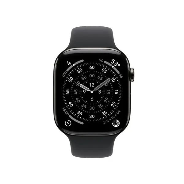 Apple Watch S11 Cell - 42mm Sport Band břidlicově šedé/černé S/M