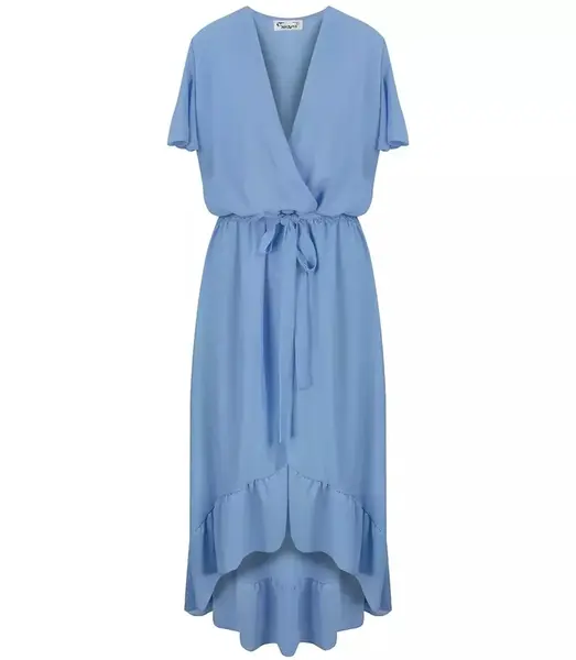 Pri Envelope MAXI dress with Spanish frill