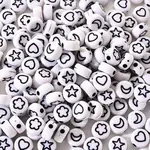 Opaque White Acrylic Beads
