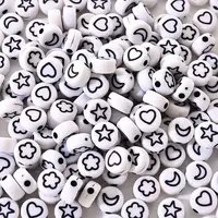 Opaque White Acrylic Beads