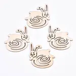Undyed Natural Wooden Big Pendants