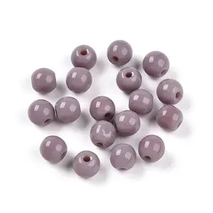 Opaque Solid Color Glass Beads