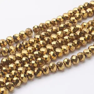Electroplate Glass Beads Strands