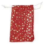 Gold Stamping Christmas Velvet Storage Bags