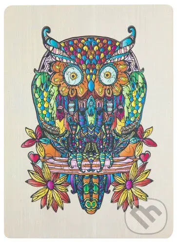 Dřevěné puzzle Sova - puzzle z kategorie 60 - 300 dílků